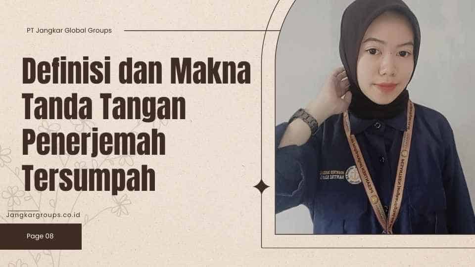 Definisi dan Makna Tanda Tangan Penerjemah Tersumpah