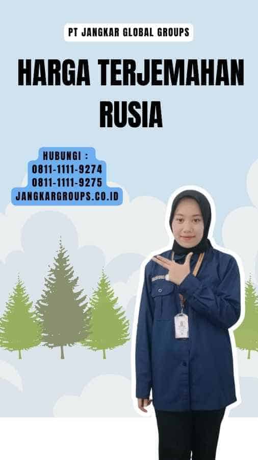 Harga Terjemahan Rusia