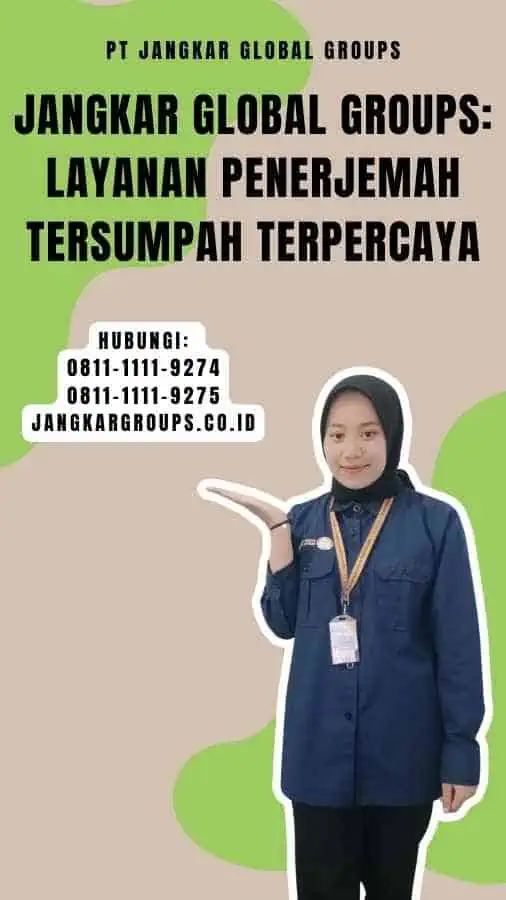 Jangkar Global Groups Layanan Penerjemah Tersumpah yang sangat Terpercaya