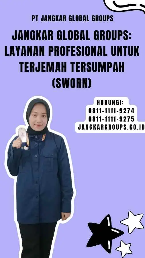 Jangkar Global Groups Layanan Profesional untuk Terjemah Tersumpah (Sworn)