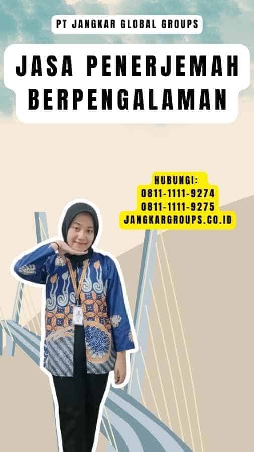 Jasa Penerjemah Berpengalaman