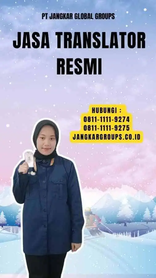 Jasa Translator Resmi