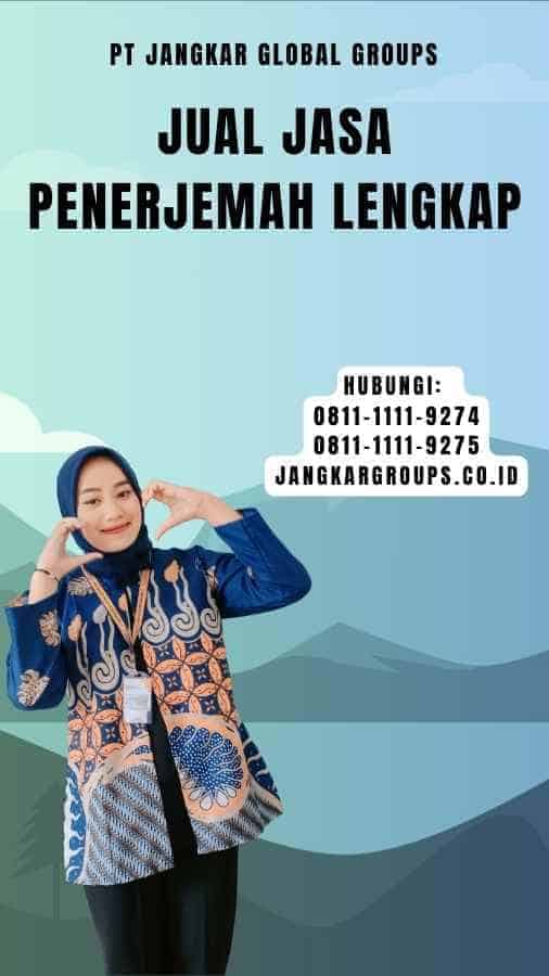 Jual Jasa Penerjemah Lengkap