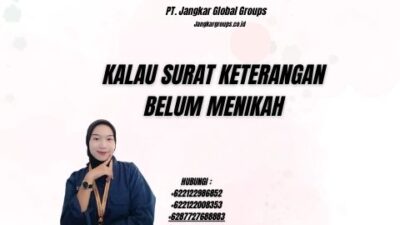 Kalau Surat Keterangan Belum Menikah