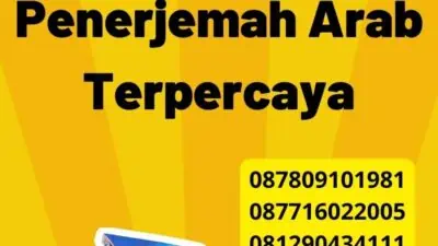 Kepercayaan dengan Penerjemah Arab Terpercaya