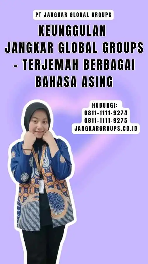 Keunggulan Jangkar Global Groups - Terjemah Berbagai Bahasa Asing