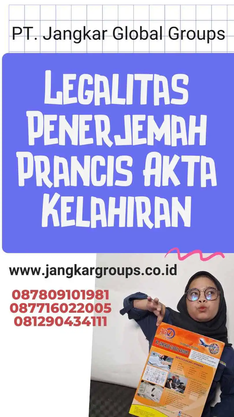 Legalitas Penerjemah Prancis Akta Kelahiran