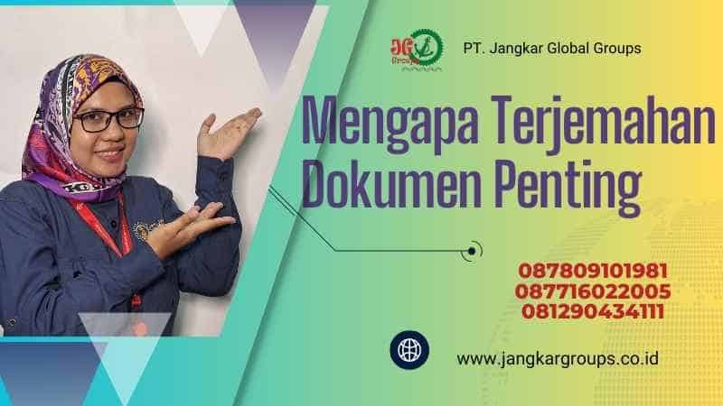 Mengapa Terjemahan Dokumen Penting