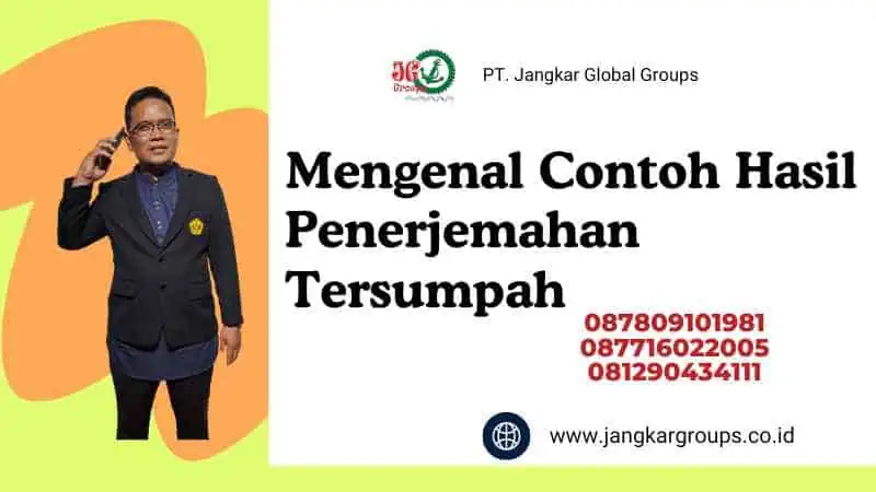 Mengenal Contoh Hasil Penerjemahan Tersumpah