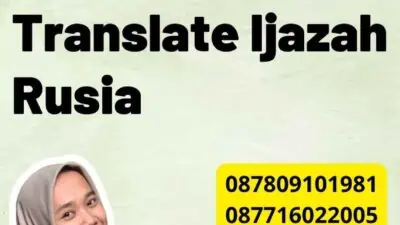 Mengetahui Specimen Translate Ijazah Rusia