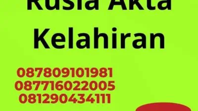 Penerjemah Rusia Akta Kelahiran