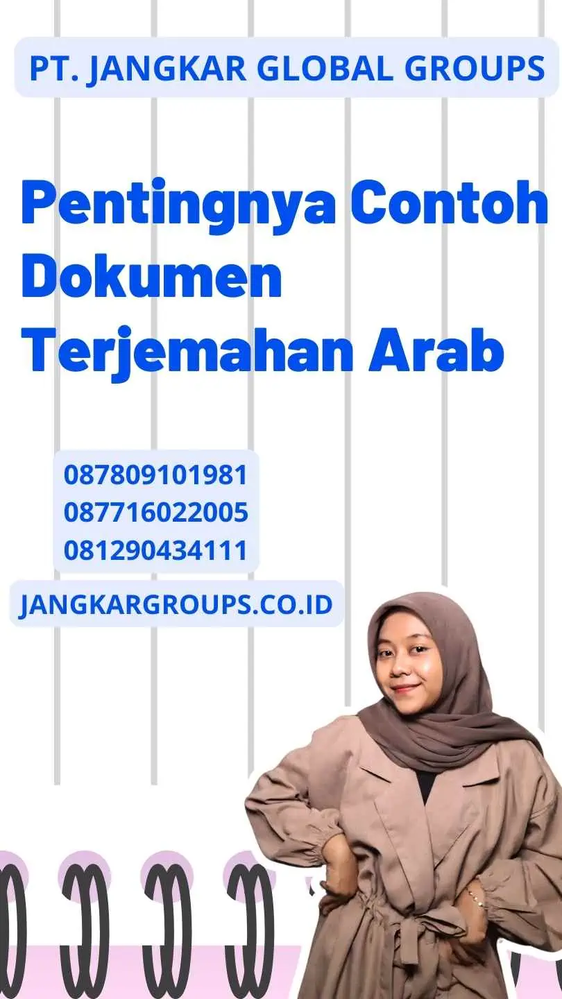 Pentingnya Contoh Dokumen Terjemahan Arab