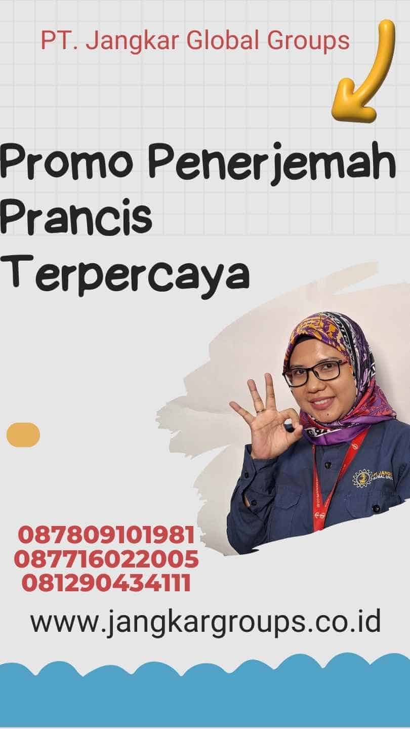 Promo Penerjemah Prancis Terpercaya