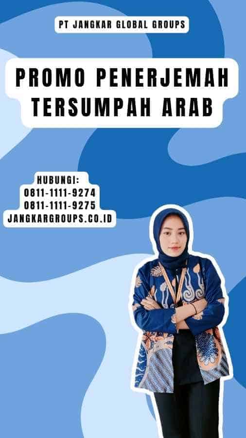 Promo Penerjemah Tersumpah Arab