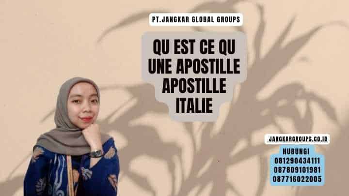 Qu Est Ce Qu Une Apostille Apostille Italie