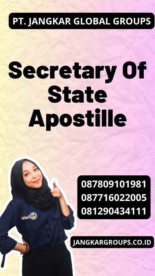 Secretary Of State Apostille