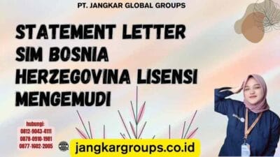 Statement Letter Sim Bosnia Herzegovina Lisensi Mengemudi