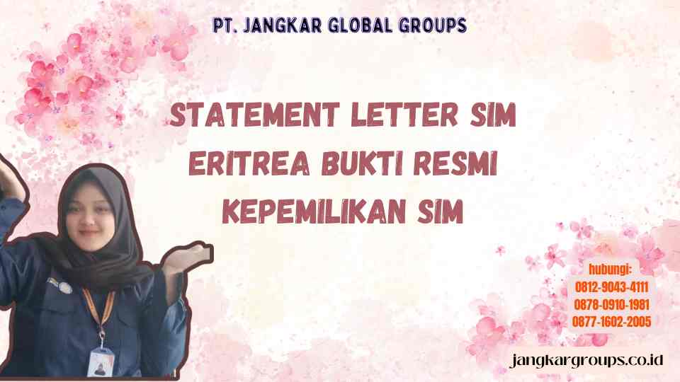 Statement Letter Sim Britania Raya Dalam Transaksi Keuangan