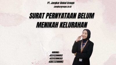 Surat Pernyataan Belum Menikah Kelurahan