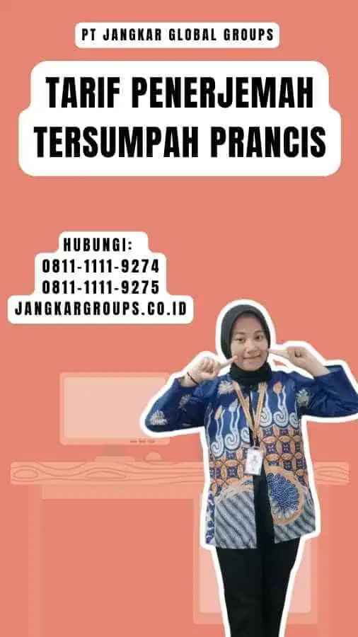 Tarif Penerjemah Tersumpah Prancis