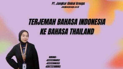 Terjemah Bahasa Indonesia Ke Bahasa Thailand