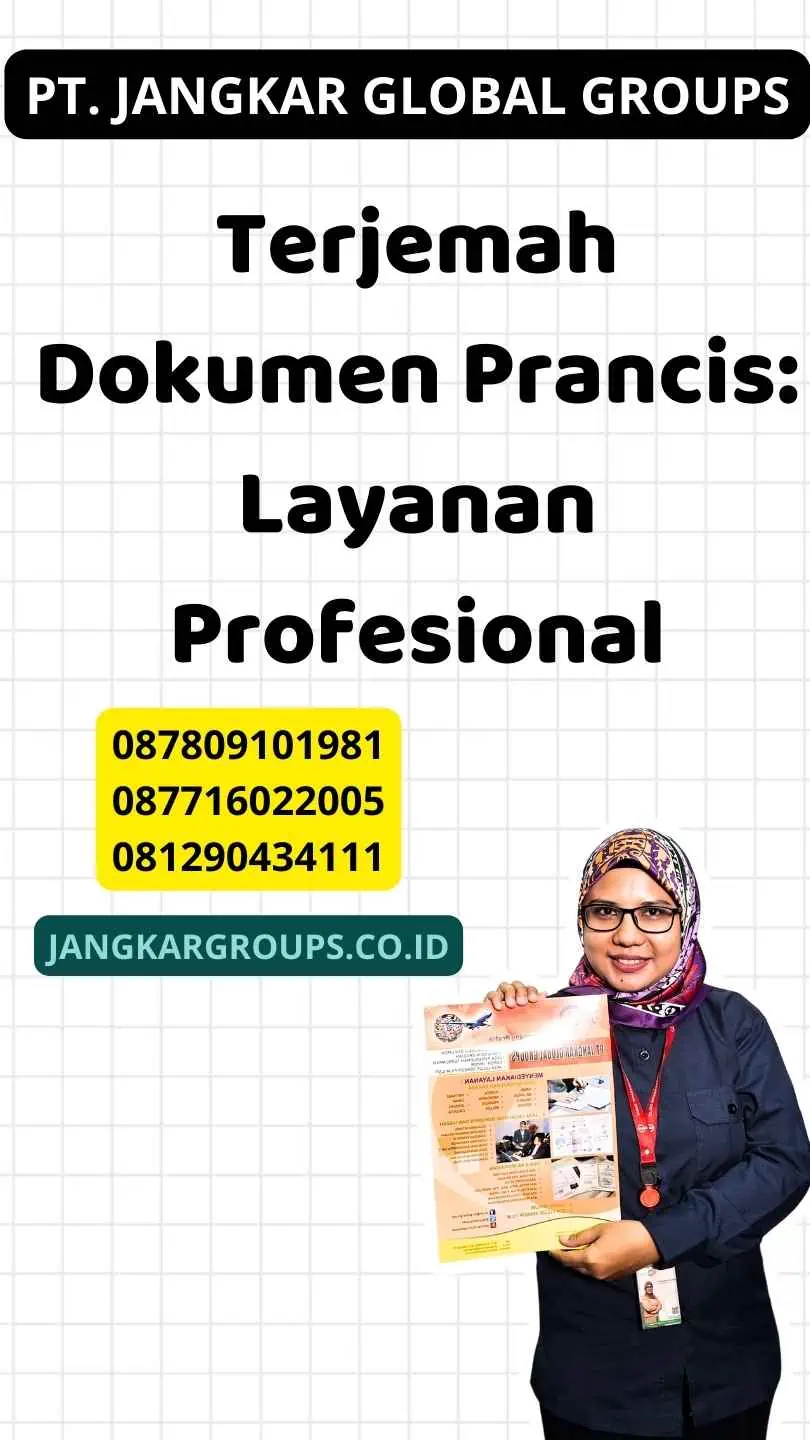 Terjemah Dokumen Prancis: Layanan Profesional