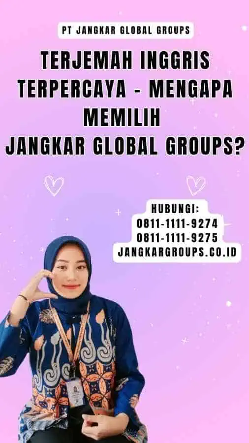 Terjemah Inggris Terpercaya - Mengapa Memilih Jangkar Global Groups