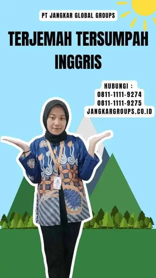 Terjemah Tersumpah Inggris