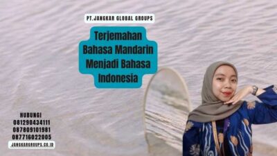 Terjemahan Bahasa Mandarin Menjadi Bahasa Indonesia