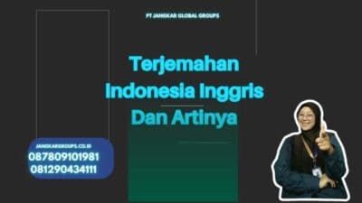 Terjemahan Indonesia Inggris Dan Artinya