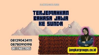 Terjemahkan Bahasa Jawa Ke Sunda