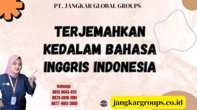 Terjemahkan Kedalam Bahasa Inggris Indonesia