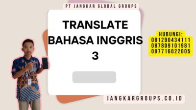 Translate Bahasa Inggris 3