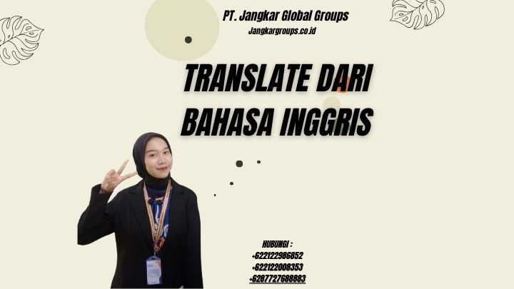 Translate Dari Bahasa Inggris