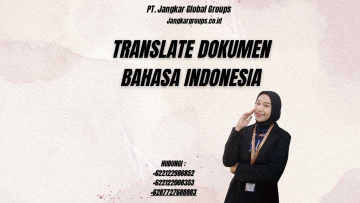 Translate Dokumen Bahasa Indonesia