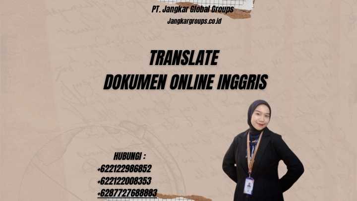 Translate Dokumen Online Inggris