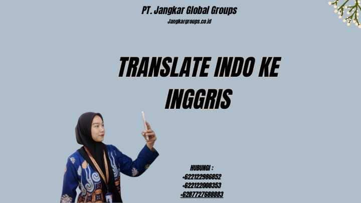 Translate Indo Ke Inggris
