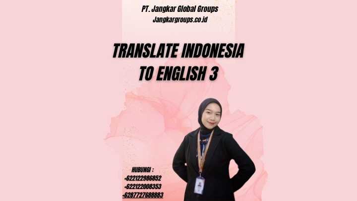 Translate Indonesia To English 3