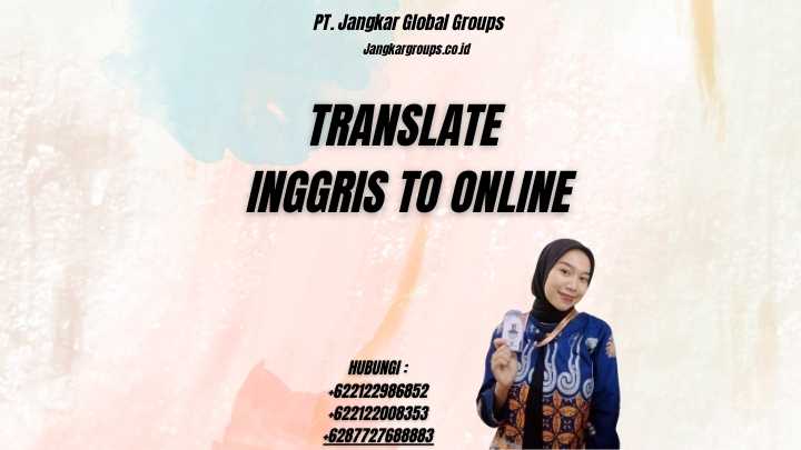 Translate Inggris To Online