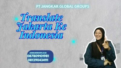 Translate Jakarta Ke Indonesia