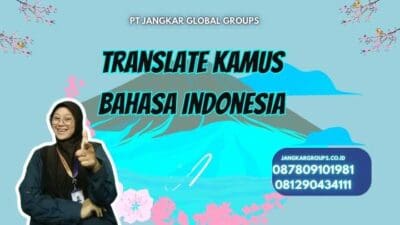 Translate Kamus Bahasa Indonesia