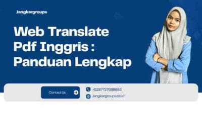Web Translate Pdf Inggris : Panduan Lengkap