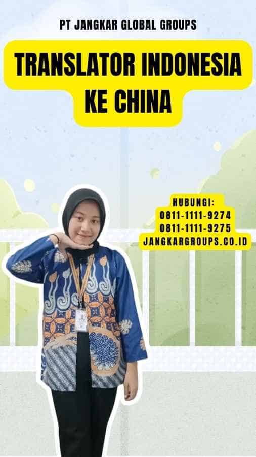 translator indonesia ke china