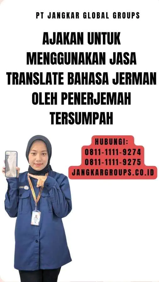 Ajakan untuk Menggunakan Jasa Translate Bahasa Jerman oleh Penerjemah Tersumpah