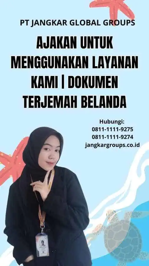 Ajakan untuk Menggunakan Layanan Kami | Dokumen Terjemah Belanda