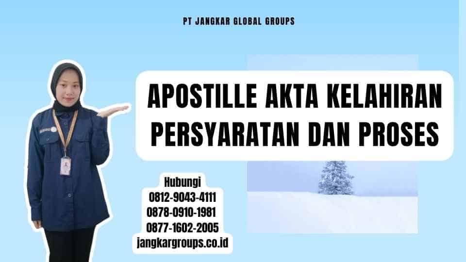 Apostille Akta Kelahiran Persyaratan Dan Proses