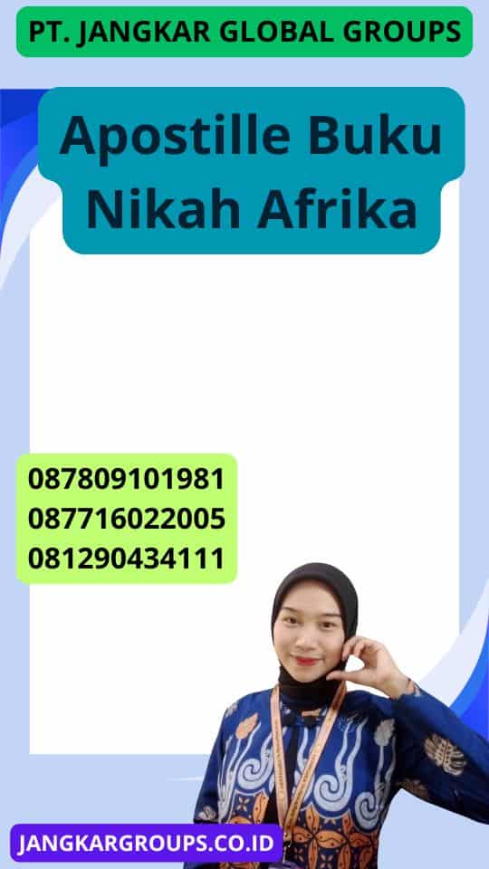 Apostille Buku Nikah Afrika