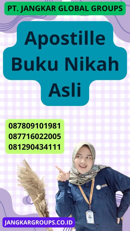 Apostille Buku Nikah Asli