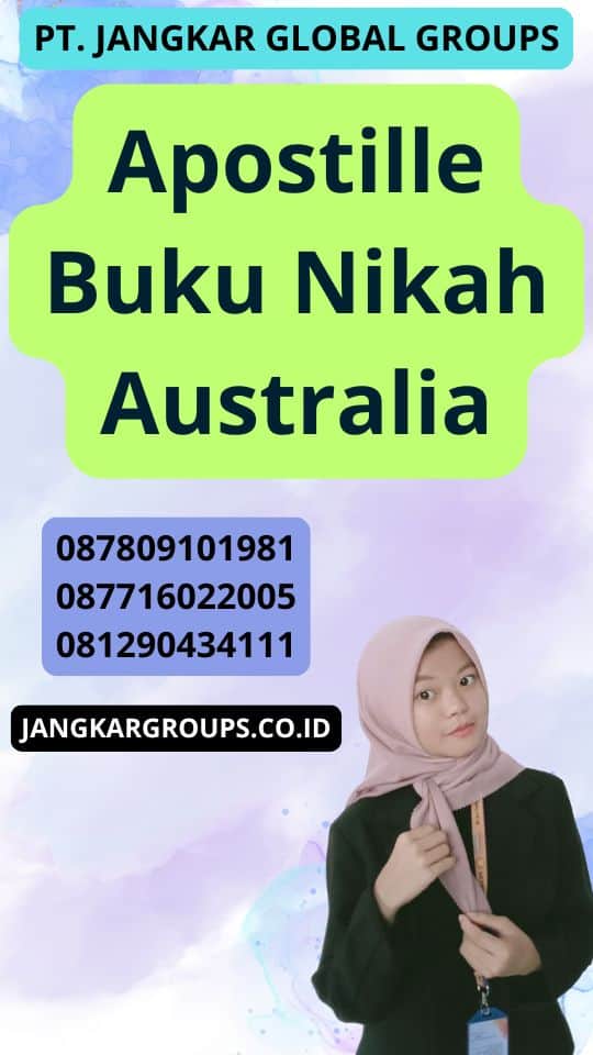 Apostille Buku Nikah Australia