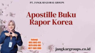 Apostille Buku Rapor Korea